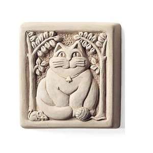  Fat Cat Stone Plaque