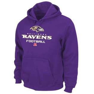 Majestic Baltimore Ravens Critical Victory V Majestic Purple Hooded 