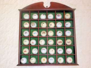 Logoed Souvenir Golf Ball Collection & Display Cabinet    