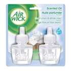 Air Wick REC 82291   Scented Oil Twin Refill, Cool Linen/White Lilac 