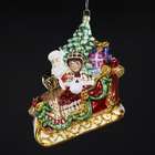 KSA Santa Claus and Mrs. Claus in Sleigh Polonaise Christmas Ornament 