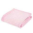 Elegant Baby Striped Blanket, Pink/White