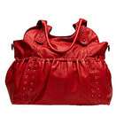 Oi Oi Red Leatherette Tote Diaper Bag by Oi Oi