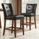Oxford Creek Tufted back Bicast Leather Pub Chair (Set of 2)