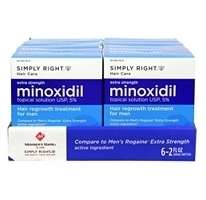   MONTHS SIMPLY RIGHT MINOXIDIL 5% GENERIC ROGAINE FORMERLY MEMBERS MARK