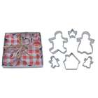 International GINGERBREAD FAMILY Metal Cookie Cutter S/6