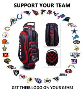 HOUSTON TEXANS NFL LOGO CART GOLF BAG  MAKE US YOUR 