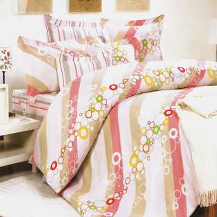 Blancho Bedding [Pink Princess] 100% Cotton 4PC Duvet Cover Set (Full 