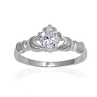   Ring Heart CZ April Birthstone  Jewelry Fashion Jewelry Rings