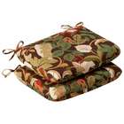   Pack of 2 Outdoor Patio Furniture Chair Seat Cushions   Floral Cafe