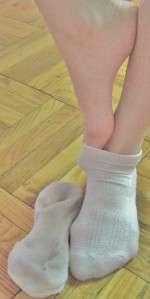 WELL WORN, TRASHED ATHLETIC GYM ANKLE SOCKS ~ HOLES ~ PRIVATE AUCTION 