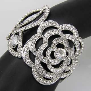 Elegant Bracelet Bangle Cuff W swarovski crystal B242  