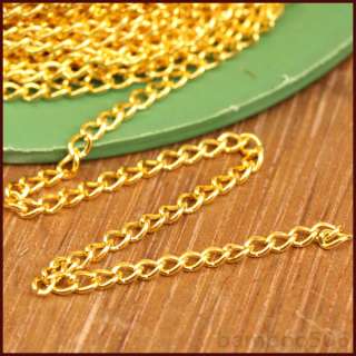   Fashion Unfinished Gold Cable Iron Chain Findings Fit DIY ZE87  