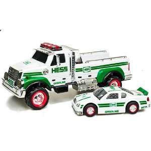  2011 Hess Flatbed Toy Truck and Race Car Toys & Games