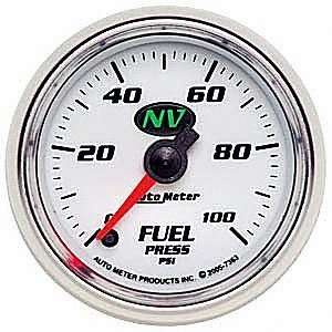   Auto Meter 7363 NV Full Sweep Electric Fuel Pressure Gauge Automotive