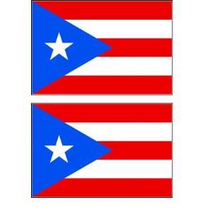 Puerto Rico Flag Stickers Decal Bumper Window Laptop Phone Auto Boat 