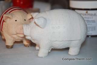 Casting of a Plaster Pig using a ComposiMold mold