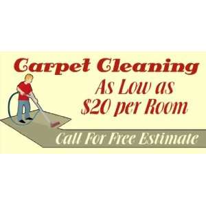  3x6 Vinyl Banner   Carpet Cleaning 