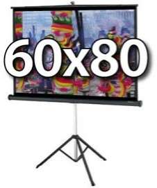   PORTABLE TRIPOD PROJECTION SCREEN 60x80 SILVER LITE 2.5 FOR 3D   90618
