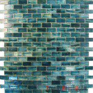 1SF   Blue Recycle Glass Mosaic Tile backsplash Kitchen wall sink bath 