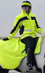 ASPEY REFLECTIVE HIGH VISIBILITY WINTER RIDING JACKET   Yellow or Pink 