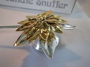 Department 56 Christmas Poinsettia Candle Snuffer  