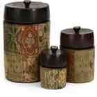 WMU Barberry Handpainted Storage Canisters   Set of 3 956408