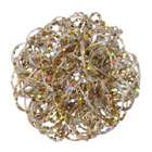 Vickerman 4.75 Sparkling Champagne Curly Ball Christmas Ornament