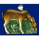 Old World Christmas Grazing Doe Glass Holiday Ornament #12200