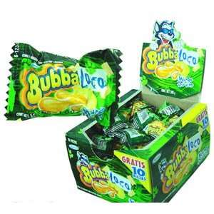 Bubbaloco Gum Mango Durazno 60ct/box 