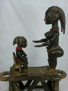 Superb & Rare African Art KULANGO Maternity Figure Collectible Côte d 