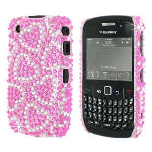   Love Diamante Case for Blackberry Curve 8520 / 9300 3G Electronics