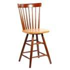   24 Spindleback Swivel Counter Stool in Cinnamon and Espresso