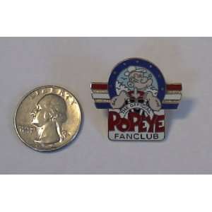  Vintage Enamel Pin  Popeye Fan Club 