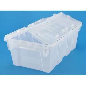  17.7 x 10.1 x 6 Clear Attached Lid Totes