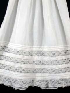 Vintage Edwardian Lace Trimmed Baby Christening Dress  