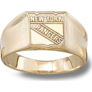  New York Rangers NHL Rangers Shield Logo 3/8 Ring Sz 6.5 