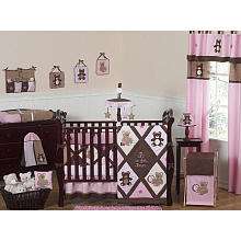JoJo Designs Pink Teddy Bear Collection 9 Piece Crib Bedding Set 