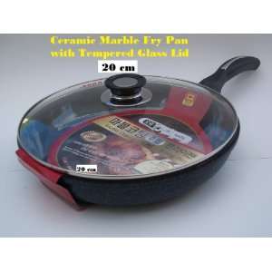   Coated Non Stick Cast Aluminium Fry Pan with Lid, 20 cm (8 inches