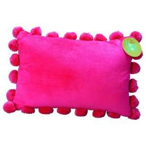   Weaver Delight 18 by 13 Inch Pom pon Pillow, Hibiscus