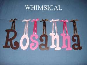 Painted Wood Wooden Name Nursery Child Wall Letters  