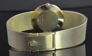   14K Yellow Gold Museum Dial Unisex Luxury Bracelet Wrist Watch  