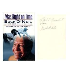   Autographed/Hand Signed I Was Right on Time Book