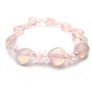  Rose Quartz Clear Quartz Bracelet 1 Jewelry