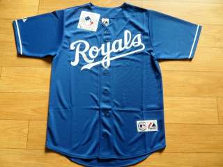 Kansas City Royals Majestic SEWN Mens jersey 2X Large Blue NWT  