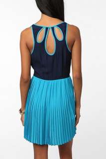 UrbanOutfitters  Cooperative Silky Colorblock Pleated Skirt Dress
