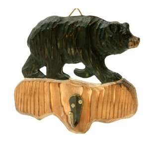  Carved Bear Wood Hook   CLEARANCE