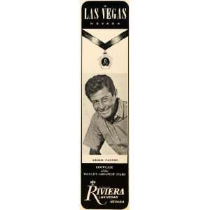  1965 Ad Riviera Hotel Las Vegas Nevada Eddie Fisher 