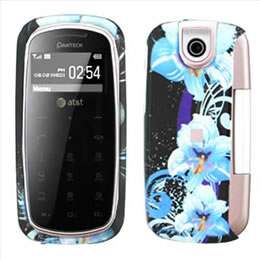 Blue Flowers Hard Case Cover for Pantech Impact P7000  