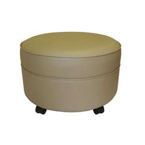  800R VCobble caster Extra Large Round Ottoman